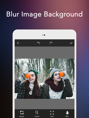 blur image background - dslr camera effect ipad images 2