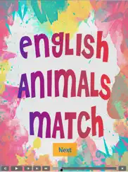 english animals match - a drag and drop kid game for learning english easily ipad images 1