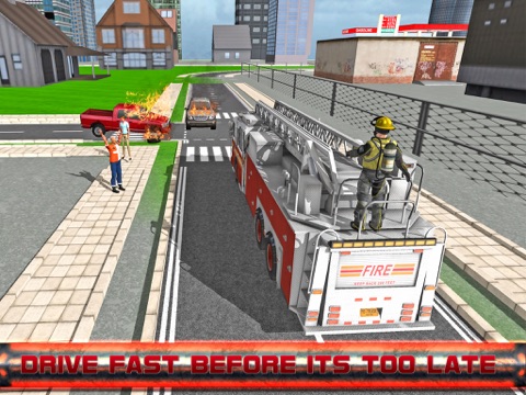 fire fighter emergency truck simulator 3d ipad images 2