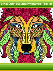 animal art zen designs - relaxing coloring book for adults ipad images 4