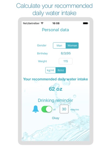 drink water reminder and intake tracker ipad images 2