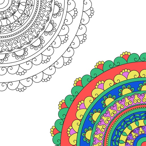 Adult Coloring Book - Free Fun Games for Stress Relieving Color Therapy and Share app reviews download