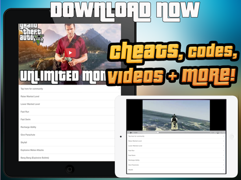 cheat suite grand theft auto 5 edition pro game cheats, codes and videos for xbox 360 and ps3 ipad images 1