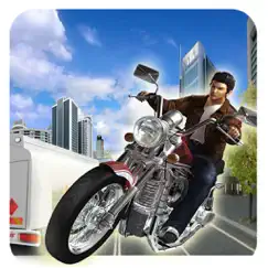 moto bike city traffic speed race 3d logo, reviews
