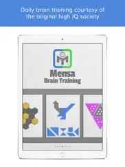 mensa brain training iPad Captures Décran 1