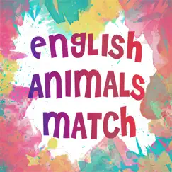 english animals match - a drag and drop kid game for learning english easily logo, reviews