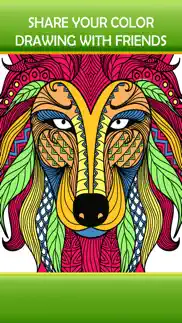 animal art zen designs - relaxing coloring book for adults iphone images 4
