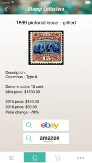 stamp collecting - a price guide for stamp values iphone bildschirmfoto 3