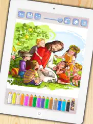 bible coloring book - bible to paint and color scenes from the old and new testaments ipad images 2