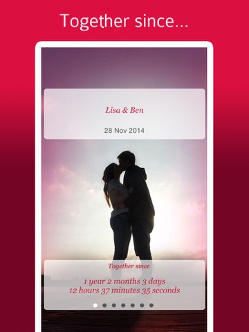 relationship calculator: been together love days counter ipad images 1