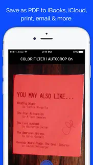 easy scanner - scan documents to pdf in ibooks, email, print & more iphone images 2