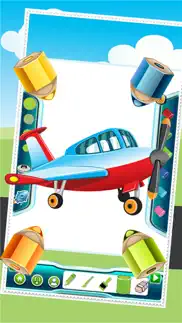 flying on plane coloring book world paint and draw game for kids iphone images 4