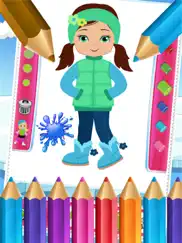 little girls colorbook drawing to paint coloring game for kids ipad images 4