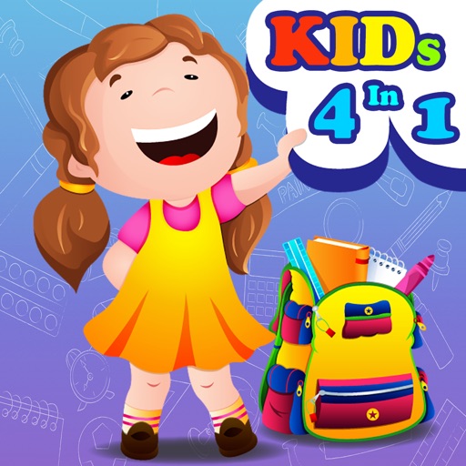 4 In 1 Kids Games Fun Learning - Coloring Book, Jigsaw Puzzles, Memory Matching, and Connect Dots app reviews download