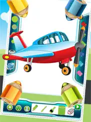 flying on plane coloring book world paint and draw game for kids ipad images 4