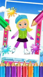 little girls colorbook drawing to paint coloring game for kids iphone images 3