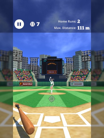 home run x 3d - baseball batting game ipad images 1