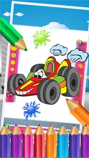 car in city coloring book world paint and draw game for kids iphone images 3