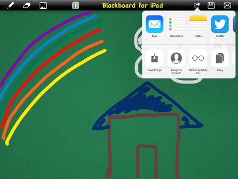 blackboard to write or draw for ipad iPad Captures Décran 3