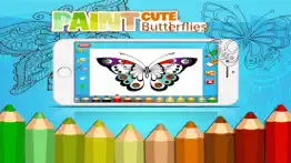 butterfly color - coloring book for stress relief iphone images 1