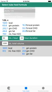 tpn and tube feeding - nutricalc for rds iphone images 2
