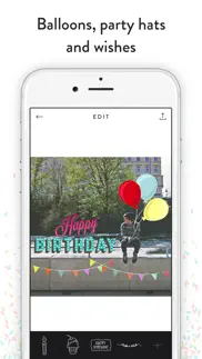 birthday stickers - frames, balloons and party decor photo overlays iphone images 3