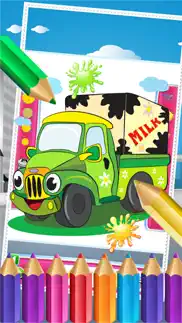 car in city coloring book world paint and draw game for kids iphone images 4
