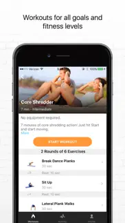 7 minute workout app by track my fitness iPhone Captures Décran 4
