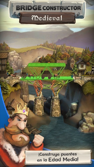 bridge constructor medieval iphone capturas de pantalla 1