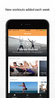 7 minute workout app by track my fitness iphone images 1