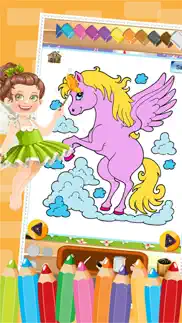 little unicorn colorbook drawing to paint coloring game for kids iphone images 4