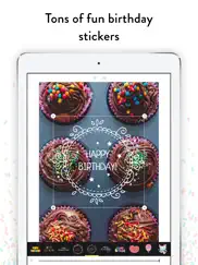 birthday stickers - frames, balloons and party decor photo overlays ipad images 1