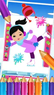 little girls colorbook drawing to paint coloring game for kids iphone images 2