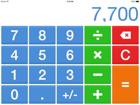big digits hd calculator with large buttons ipad images 1