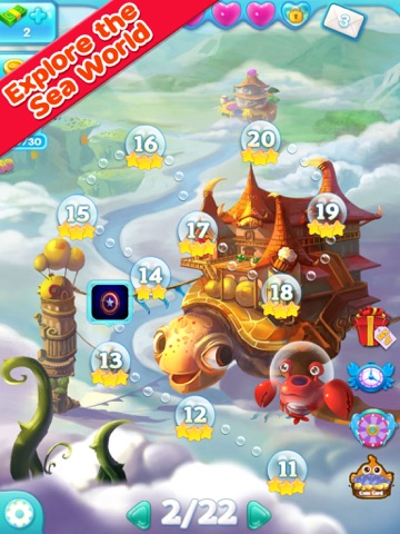 marine adventure -- collect and match 3 fish puzzle game for tango ipad images 3