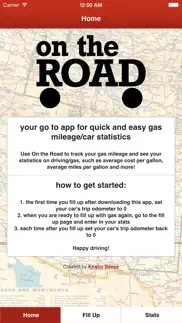 on the road - your go to app for quick and easy mpg statistics iphone images 1