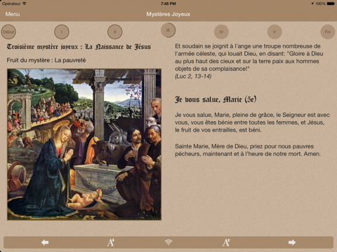 rosaire biblique iPad Captures Décran 2