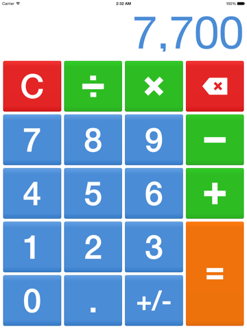 big digits hd calculator with large buttons ipad resimleri 2