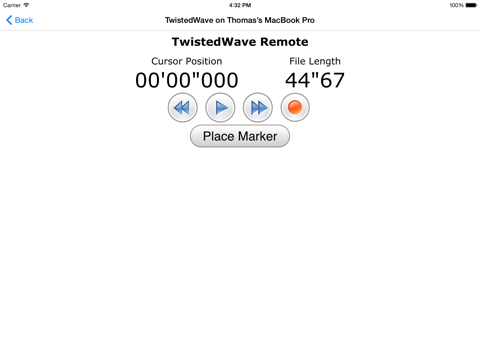twistedwave remote ipad resimleri 1