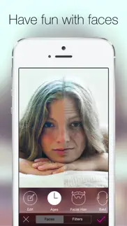 lensical - a face editor, photo lab & manual camera to perfect your portraits or grow a hilarious mustache & morph friends into old people iphone images 2