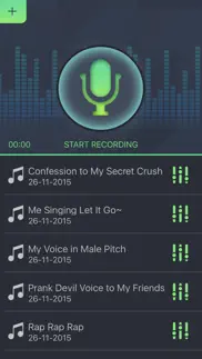 simple voice changer - sound recorder editor with male female audio effects for singing iphone images 1