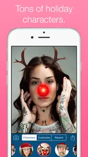santify - make yourself into santa, rudolph, scrooge, st nick, mrs. claus or a christmas elf iphone resimleri 2