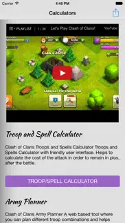 calculators for clash of clans - video guide, strategies, tactics and tricks with calculators iphone images 1