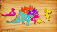 my first wood puzzles: dinosaurs - a free kid puzzle game for learning alphabet - perfect app for kids and toddlers! iphone images 1