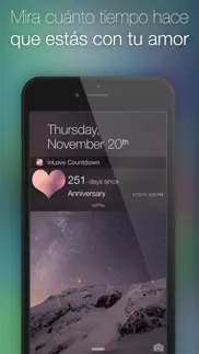 inlove: aplicación para dos: cuenta regresiva de un evento, diario, chat privado, encuentro y flirteo para parejas en una relación y enamoradas iphone capturas de pantalla 3