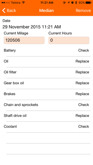 motorbike service - motorcycle maintenance log book iphone images 4