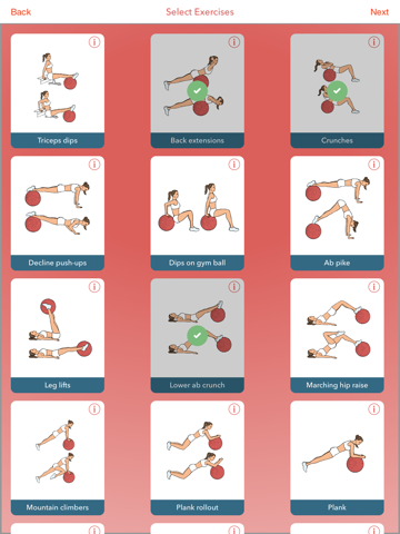 gym ball revolution - daily fitness swiss ball routines for home workouts program iPad Captures Décran 3
