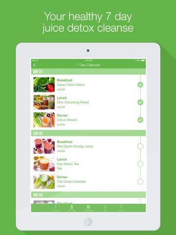 7 day juice detox cleanse ipad images 1