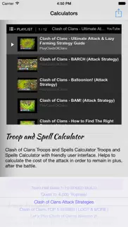 calculators for clash of clans - video guide, strategies, tactics and tricks with calculators iphone images 2