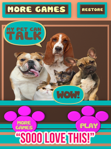 +my pet can talk videos - free virtual talking animal game ipad images 3